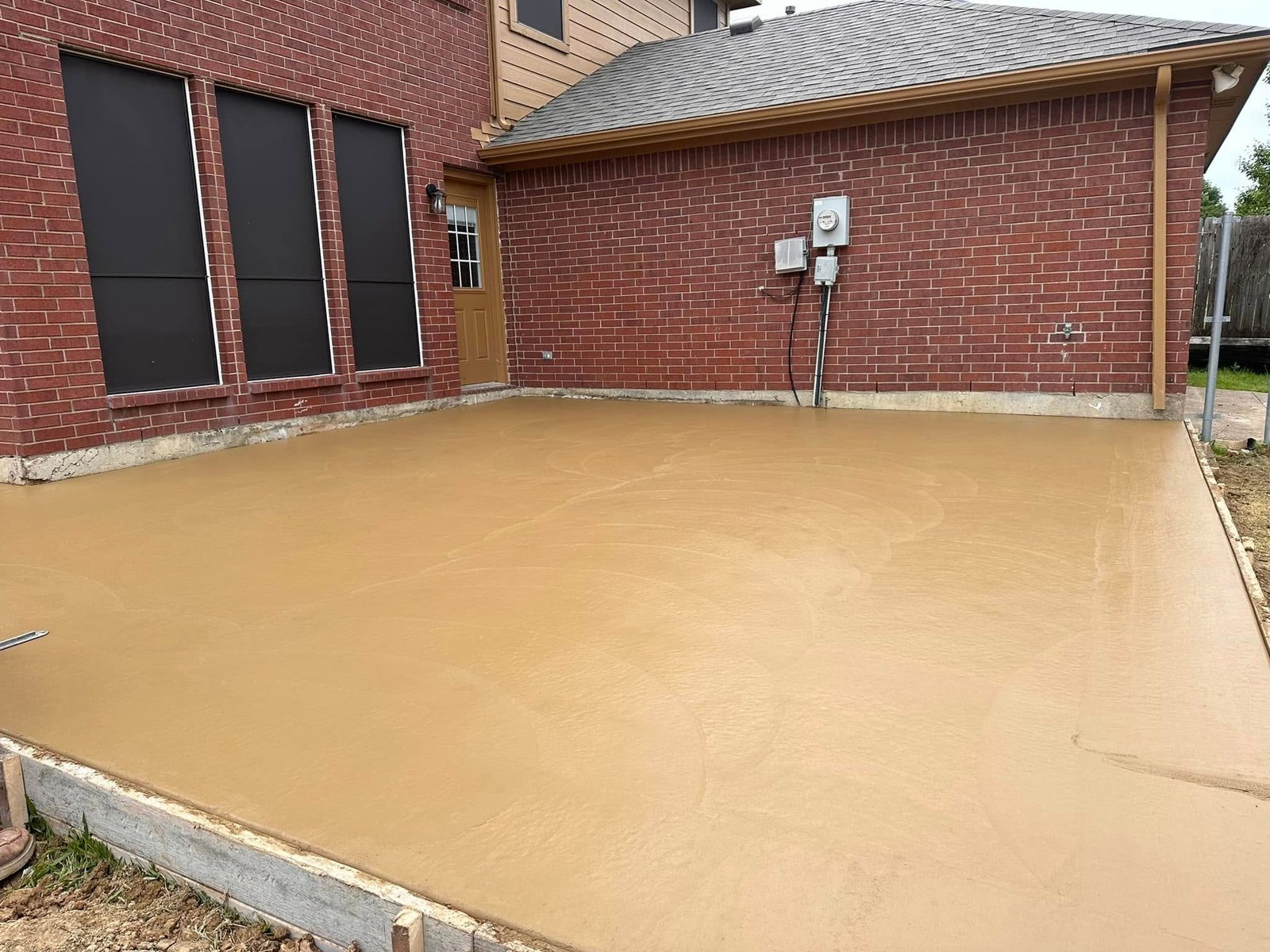Stamped Concrete Patio & Walkway